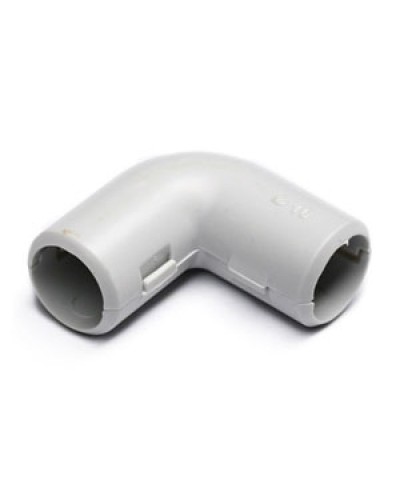 Угол 90° (из двух частей) для труб D16 мм, без галогена Экопласт 41216HF в Чебоксарах Повороты, муфты, тройники Pintop.ru