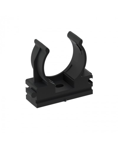 CFQ25 Держатель (клипса) для труб, для монтажного пистолета D25мм, цвет чёрный (50шт) Экопласт (41525BL) в Чебоксарах Держатели, клипсы, скобы Pintop.ru