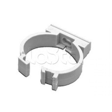 Держатель с защелкой для гофрированной или жесткой гладкой трубы D20 мм, цвет чёрный Экопласт 41620BL