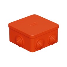 Коробка огн. E110, о/п 85х85х50мм,без галогена, 12 вых., IP55, 3P, оранж. Экопласт (43001HF)