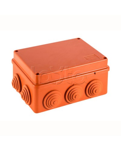JBS150 Коробка огн. E110, о/п 150х110х70мм, без галогена, 10 вых., IP55, 5P, (0,15-2,5 мм2), цвет оранж. Экопласт (43099HF) в Чебоксарах Коробки (ОКЛ) Экопласт Pintop.ru