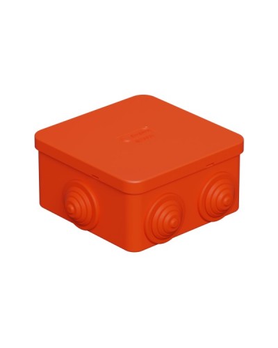 Коробка огн. E110, о/п 85х85х50мм,без галогена, 12 вых., IP55, 6P, оранж. Экопласт (43131HF) в Чебоксарах Распределительные коробки Pintop.ru