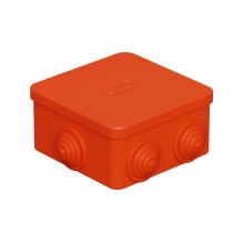 Коробка огн. E110, о/п 85х85х50мм,без галогена, 12 вых., IP55, 3P, оранж. Экопласт (43201HF)