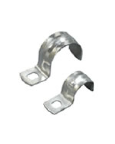 Экопласт (43708) - Скоба оцинкованная с одним отверстием, для трубы D8-9 мм в Чебоксарах Крепежные изделия Pintop.ru
