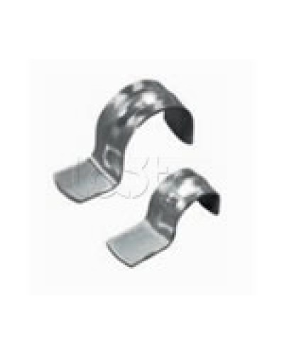 Скоба оцинкованная однолапковая без монтажного отверстия, для трубы D63мм (1уп = 50шт) Экопласт (43761) в Чебоксарах Держатели, клипсы, скобы Pintop.ru