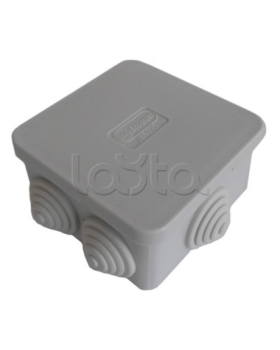 Коробка распределительная о/п 70х70х40, 6 вых Экопласт 44056 в Чебоксарах Распределительные коробки Pintop.ru