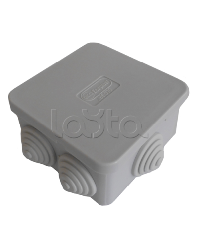 Коробка распред. о/п, для монтажного пистолета 85х85х50 6 вых, IP44 (1кор.=174шт.) Экопласт 44066 в Чебоксарах Распределительные коробки Pintop.ru