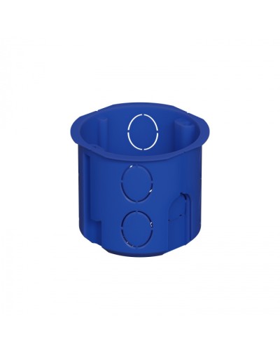 Коробка установочная D68x62мм межцентр. 71мм, IP20, цвет синий Экопласт (44658) в Чебоксарах Распределительные коробки Pintop.ru