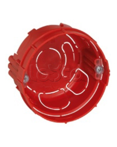 Коробка установочная D65x40мм со стык. ушками межцентр. 71мм, IP20, красный Экопласт 44660-1 в Чебоксарах Распределительные коробки Pintop.ru