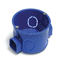 Коробка установочная для г/к D=68x45мм с металл. лапками, межцентр 71мм, синий IP20 Экопласт 44663-1