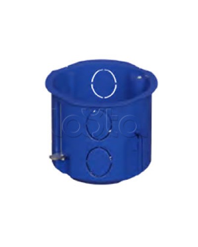 Коробка установочная для г/к D68x62мм с металл. лапками, межцентр 71мм, синий IP20 (1шт) Экопласт (44665-1) в Чебоксарах Распределительные коробки Pintop.ru