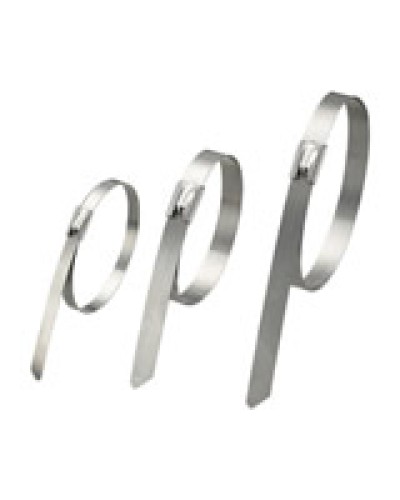 Хомут кабельный стальной 4,6x200 мм (50 шт/уп) Экопласт 45320 в Чебоксарах Крепежные изделия Pintop.ru