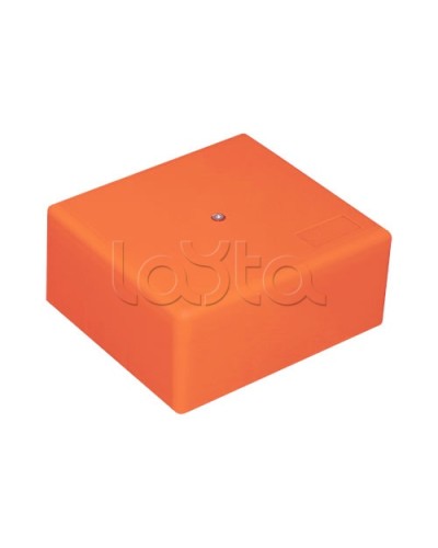 Коробка огн. с глад. стенками,без галогена, IP41, 10P, (1,5-2,5 мм2) (оранж) ОКЛ Экопласт (46071HF) в Чебоксарах Распределительные коробки Pintop.ru