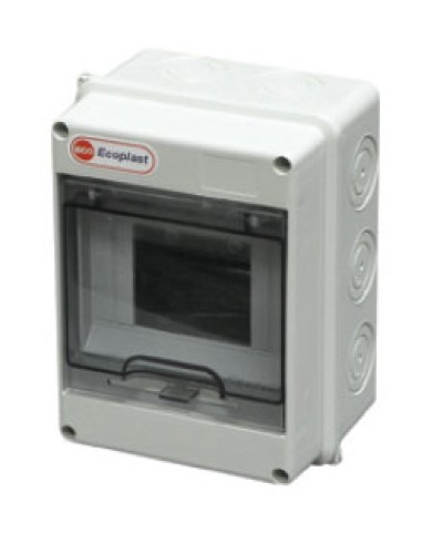 Шкаф настенный, 8-9 модулей, IP65 Экопласт 46408 в Чебоксарах Боксы для автоматов Pintop.ru