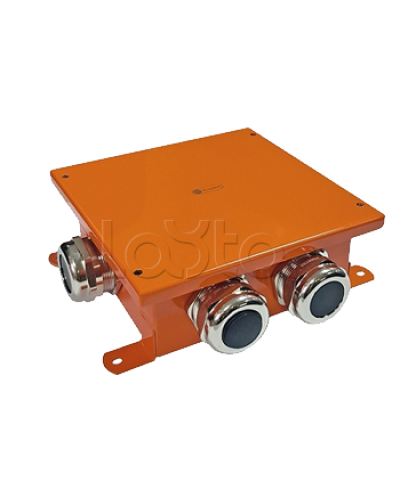 SMB120 Коробка металлическая, огн. E-110,о/п 120х120х60, 4 метал. гермоввода, IP66, 4P, (2,5-25 мм2), цвет оранж. Экопласт (56514) в Чебоксарах Коробки (ОКЛ) Экопласт Pintop.ru