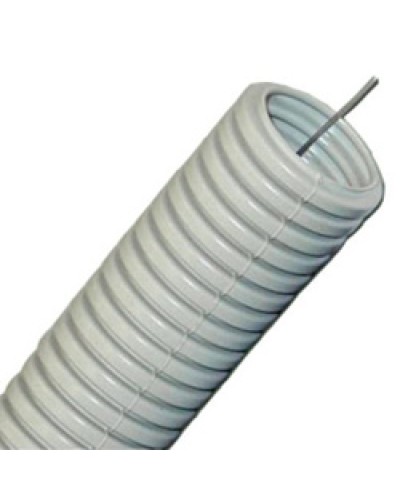 Труба гофрированная HFFRLS легкая диам 40 мм, с зондом, без галогена, низкое дымовыделение, трудногорючая Экопласт 60140HFFRLS в Чебоксарах Труба (ОКЛ) Экопласт Pintop.ru