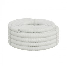 Труба ПП HF-FR гофрир. тяжелая, с зондом, без галогена, ПЛЛ50мм Экопласт (61150HFR-W) - Труба ПП HF-FR гофрир. тяжелая, с зондом, без галогена, ПЛЛдиам.50мм ПВ-0 (15м) цвет белый 1 палл.=630м Экопласт