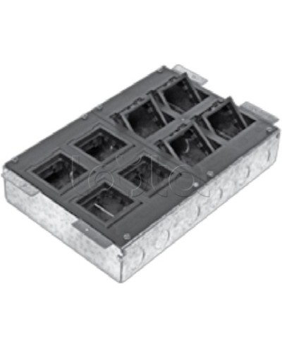 Люк в пол на 8 модулей с суппортом и коробкой Экопласт 70083 в Чебоксарах Системы лючков и колонн Pintop.ru