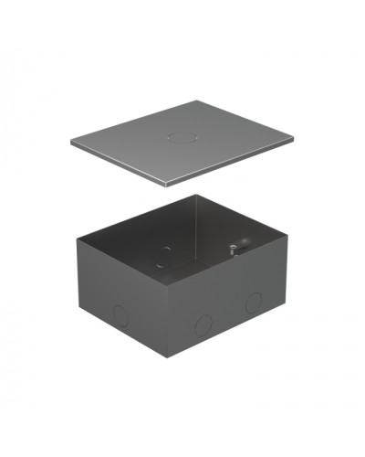 BOX/4 Металлическая коробка с крышкой для заливки в пол 159,6х133,6х75мм для люков 70040 Экопласт (70141) в Чебоксарах Системы лючков и колонн Pintop.ru