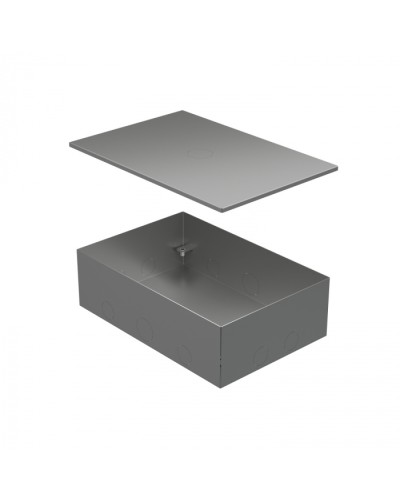 BOX/6-8 Металлическая коробка с крышкой для заливки в пол 249,6х167,6х75мм Экопласт (70161) в Чебоксарах Распределительные коробки Pintop.ru