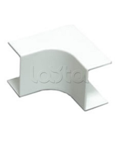 Угол внутренний плавный стандарт TIA 20x10 мм Экопласт 72101R в Чебоксарах Аксессуары для кабель-канала Pintop.ru