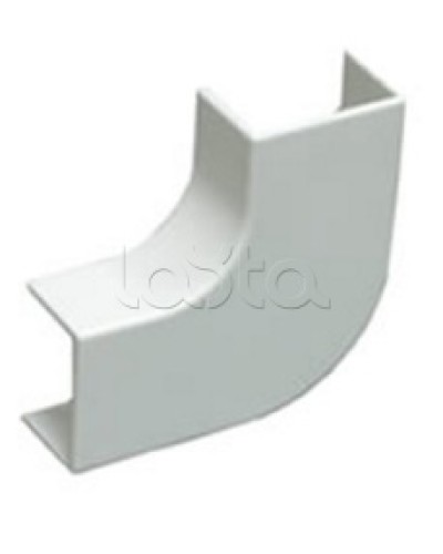 Угол плоский плавный стандарт TIA 25x16 мм Экопласт 72305R в Чебоксарах Аксессуары для кабель-канала Pintop.ru