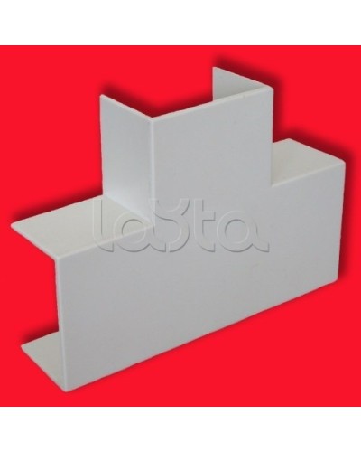 Угол Т-образный для кабель-канала МЕХ, для сечения 20x12,5 Экопласт 72414 в Чебоксарах Аксессуары для кабель-канала Pintop.ru