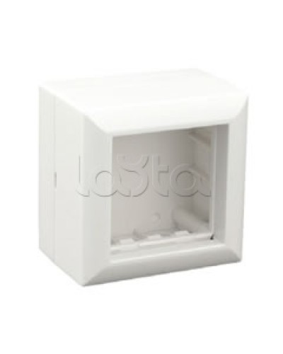 Коробка для открытой проводки на 1 пост 45х45 мм Экопласт 72914 в Чебоксарах Распределительные коробки Pintop.ru