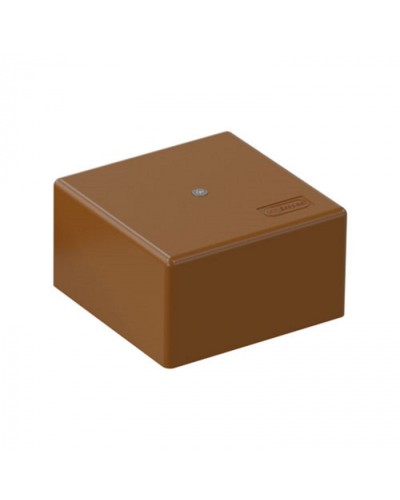 SD3 Коробка распределительная для о/п, для монтажного пистолета 75x75x40мм, (корич.) Экопласт (72932B) в Чебоксарах Распределительные коробки Pintop.ru