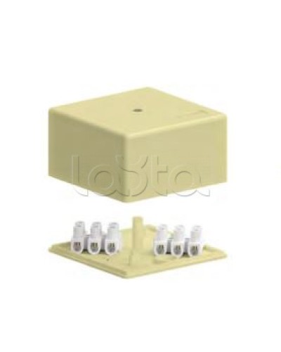 SD3 Коробка распределительная для о/п, 75х75х40мм без галогена (белый) Экопласт (72932HF) в Чебоксарах Распределительные коробки Pintop.ru