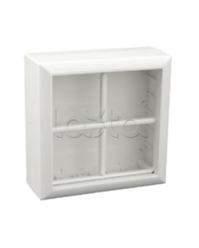 Коробка для открытой проводки на 4 поста 45х45 мм Экопласт 72948 в Чебоксарах Распределительные коробки Pintop.ru
