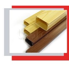 Миниканал 16x16 серия MEX с текстурой дерева (сосна) Экопласт 77002P-2