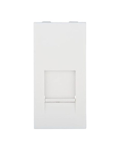 Накладка для розетки телефонной, компьютерной RJ, 45х22,5 мм (белый) LK45 Экопласт (853104) в Чебоксарах Аксессуары для кабель-канала Pintop.ru