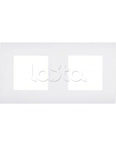 Накладка розетки телефонной или компьютерной 22,5х45 мм под рамку LK45 Экопласт (854204) в Чебоксарах Аксессуары для кабель-канала Pintop.ru