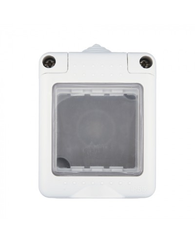 Коробка для о/п, герметичная с прозрачной, силиконовой панелью, 45х45мм IP55 (серый) LK45 (855003) в Чебоксарах Распределительные коробки Pintop.ru