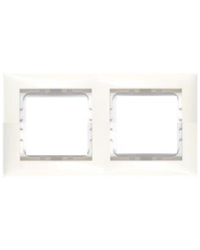 Рамка 2-постовая LK60 Экопласт (белый) (864204) в Чебоксарах Аксессуары для лотков Pintop.ru