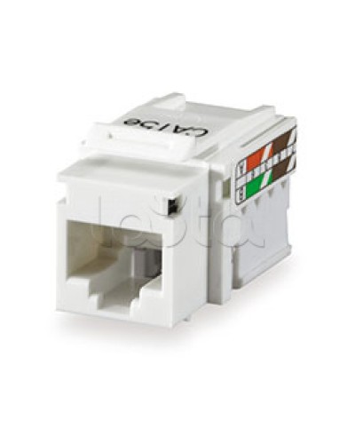 RJ-45 Модуль инф.розетки 110/Krone 5e кат.,бел. CL-0006 Экопласт (87545) в Чебоксарах Кроссовое оборудование тип Krone Pintop.ru