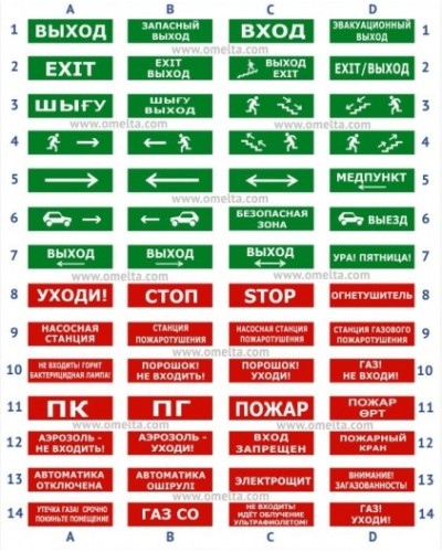 Табло Электротехника и Автоматика ЛЮКС-12 Человек по лестнице вправо вниз в Чебоксарах Оповещатели Pintop.ru