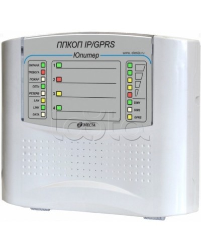 Элеста Юпитер-1431 (ППКОП Юпитер-4 IP/GPRS, пластик. корпус) в Чебоксарах Приемно-контрольные приборы Pintop.ru
