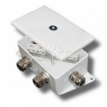 Коробка монтажная огнестойкая Гефест КМ-О (10к)-IP66-d, три ввода 120х80х68