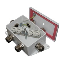 Коробка монтажная огнестойкая Гефест КМ-О (4к*10,0)-IP66-d, два ввода 120х80х68