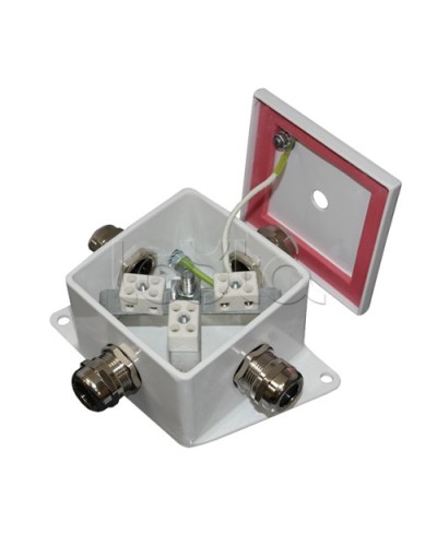 Коробка монтажная огнестойкая Гефест КМ-О (6к*6,0)-IP66, два ввода 80х80х68 в Чебоксарах Распределительные коробки Pintop.ru