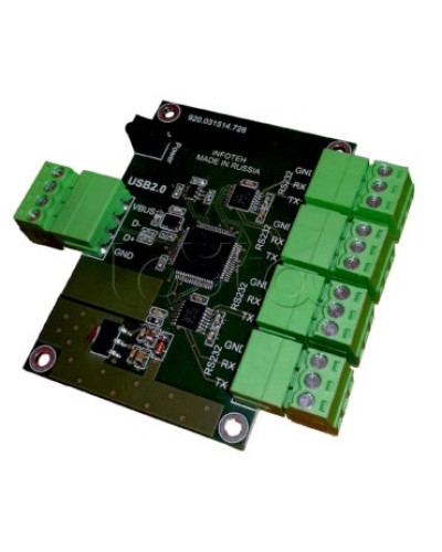 Конвертер USB/RS-232 ИНФОТЕХ AVT-USB/4RS232 в Чебоксарах Дополнительное оборудование для ОПС Pintop.ru