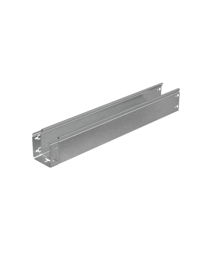 Лоток неперфорированный 100х100х1,5 L4000 мм Быстрый монтаж ПЛЮС HD КМ-профиль (LNplus100-100-1.5-4000 HD) в Чебоксарах Кабельные лотки Pintop.ru
