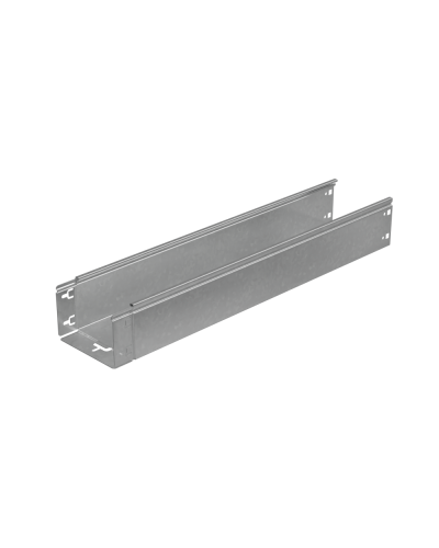 Лоток неперфорированный 100х150х1,0 L5000 мм Быстрый монтаж ПЛЮС HD КМ-профиль (LNplus100-150-1.0-5000 HD) в Чебоксарах Кабельные лотки Pintop.ru