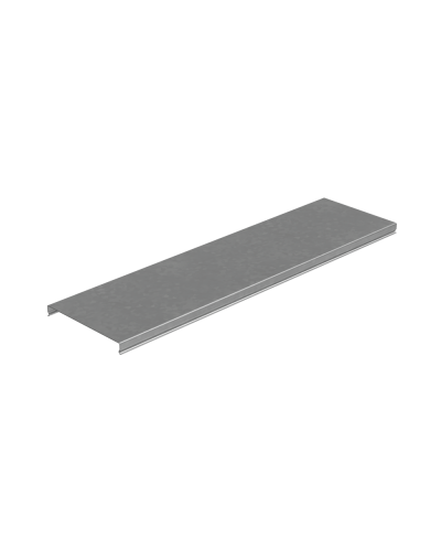 Крышка лотка 150х1,2 L2500 мм ПЛЮС КМ-Профиль (KLplus150-1.2-2500) в Чебоксарах Аксессуары для лотков Pintop.ru