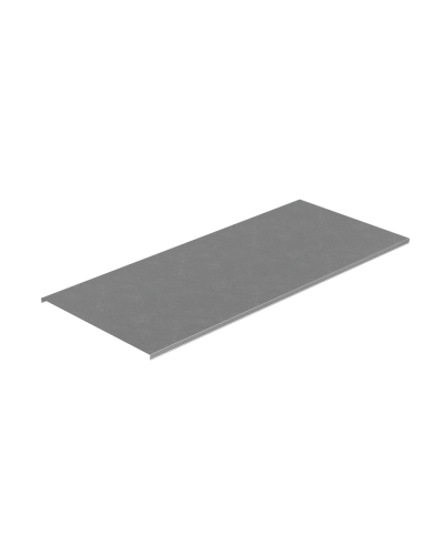 Крышка лотка 500х1,5 L2500 мм ПЛЮС КМ-Профиль (KLplus500-1.5-2500) в Чебоксарах Аксессуары для лотков Pintop.ru