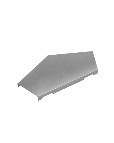 Крышка горизонтального угла 45 гр. 50 мм ПЛЮС HD КМ-Профиль (KGLplus45-50 HD) в Чебоксарах Аксессуары для лотков Pintop.ru