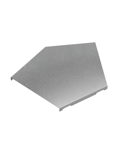 Крышка горизонтального угла 45 гр. 150 мм ПЛЮС HD КМ-Профиль (KGLplus45-150 HD) в Чебоксарах Аксессуары для лотков Pintop.ru