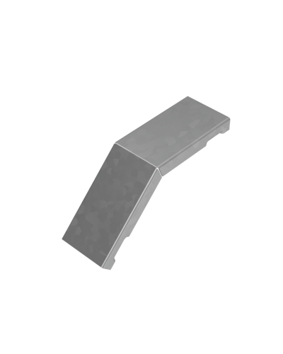 Крышка внешнего вертикального угла 45 гр. 50 мм ПЛЮС HD85 КМ-профиль (KVLplus45-50 HD85) в Чебоксарах Аксессуары для лотков Pintop.ru